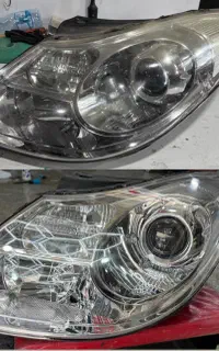 شفاف سازی چراغ خودرو تضمینی پنج ساله