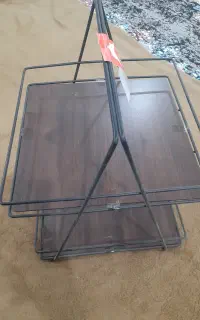 استند جاادویه ای فلزی۲طبقه کف چوبی