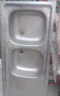 سینگ ظرف شویی دو لگنی اصل استیل