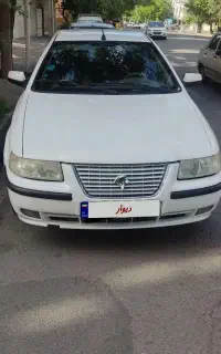 سمند LX EF7 دوگانه سوز شرکتی بدون رنگ مدل ۹۰