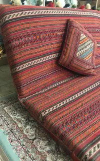 دو جفت پشتی دستباف ترکمن خاص به همراه دو عدد کوسن