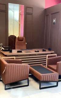 ست مدیریتی قهوه ای