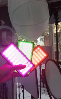 فلت لایت RGB  با ۳۶۰ رنگ سان پک رینگ لایت میکروفون