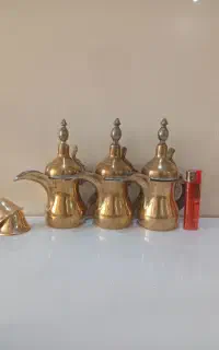 دله قهوه جوش عربی اصلی سوری دسته چرم