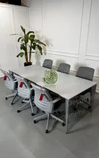 میز کنفرانس ۶نفره C510 ، میز گروهی پایه فلزی