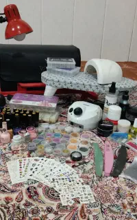 پک‌کامل‌وبی‌نقص‌وسایل‌ناخن‌کاری+وسایل‌دیزاین‌کامل