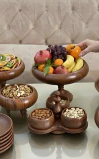 سرویس پذیرایی ۲۱  تیکه چوب گردو