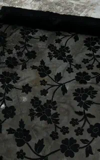 پارچه حریر ابریشم گل برجسته