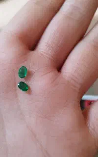 زمرد کلمبیا دو عدد نیم قیراطی