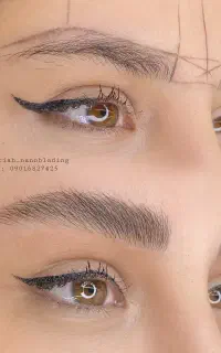 میکروبلیدینگ نچرال شید لب بن مژه با مواد آمریکایی