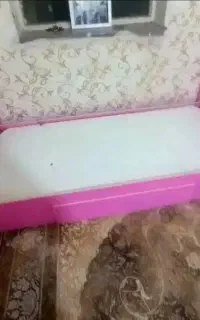 تختخواب شیک یکنفره بزرگ  همراه با کفی و کشو