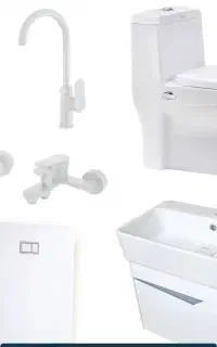 ست کامل شیرالات و چینی بهداشتی