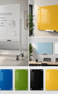 تخته وایت بردلومینوس شیشه ای170و180در100ایکونیک200