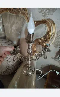 اینه شعمدان برنجی قدیمی