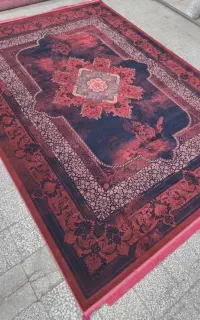 فرش ماه رنگ ماندگار/1200شانه کد1414 رنگ طوسی