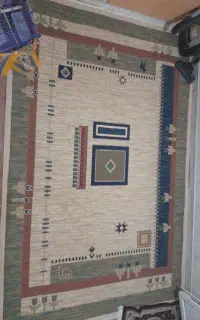 دو عدد گلیم فرش بدون پارگی و سوختگی