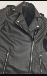 کاپشن چرم  مشکی نو