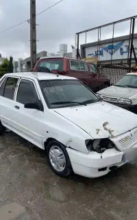 پراید ۱۱۱ مدل ۹۳ تصادفی