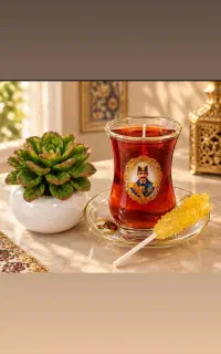 شمع. مدل نوشیدنی
