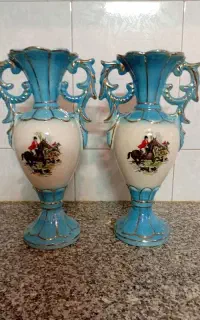 دوجفت گلدان خیلی قدیمی  زیبا