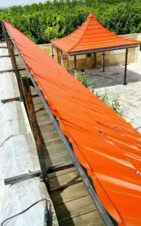 اجرای تخصصی شیروانی،کانکس،سایه بام،سردرب