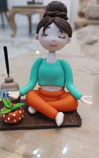 آموزش حضوری و مجازی  مجسمه و تابلو عروسکی خمیری