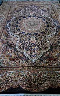 یک جفت فرش ۹متر ۷۰۰شانه دُرسـای کویر کاشان