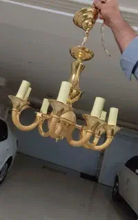 فروش یک عدد لوستر طلائی