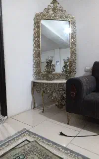آیینه شمعدان  تمام برنجی