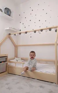 تخت کودک و نوجوان کلبه ای مونته سوری