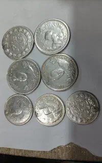 فروش تعدادسکه نقره دوهزاروهزاردیناری چکشی ونیکل