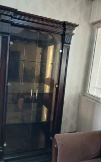 تخت خواب دونفره با تشک وویترین