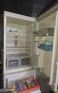 فروش یخچال الکترو استیل دوطبقه ای با آب سرد کن