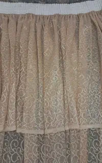 پرده تور طرح دار