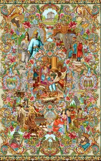 نخ و نقشه فرش دستباف سلاطین خوی مرینوس