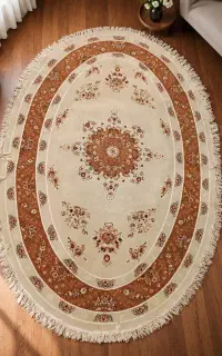 قالیچه بیضی طرح کلاسیک