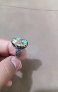 انگشتر فیروزه نقره روس