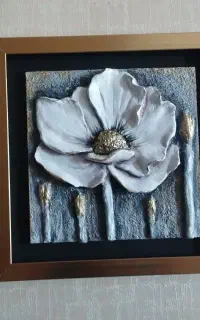 تابلوی گل برجسته