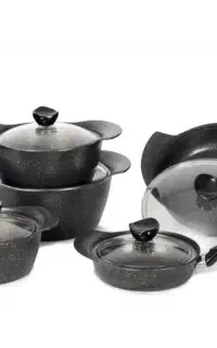سرویس قابلمه دلفینو 10 پارچه چدن و گرانیت