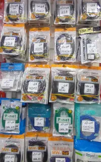 کابل شبکه، پرینتر، برق، VGA، HDMI
