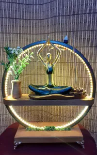 جاعودی دستساز دکوری چراغدار یوگا مدل شماره ۲