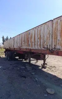 تریلی لبه دو محور چهار دست فنر  زیر بنزی تیوپلس