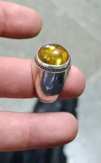 انگشتر لعل نقره