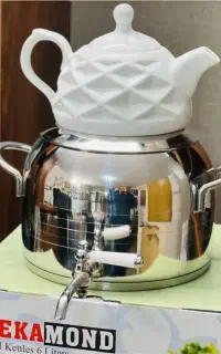 کتری قوری کف چدن دسته فلزی به قیمت عمده