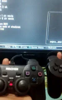 فروش PlayStation 2 + دو دسته + تلویزیون Samsung