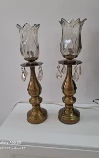 یک جفت شمعدان نو