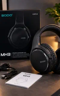 هدفون بلوتوثی SODO مدل MH3 جعبه‌دار