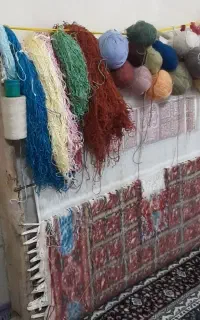 فرش نیمه کاره زرنیم