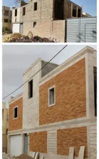 کاشی کاری وسنگ کاری آجر نسوز، موزایک، پله