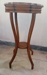 میز تلفن چوبی